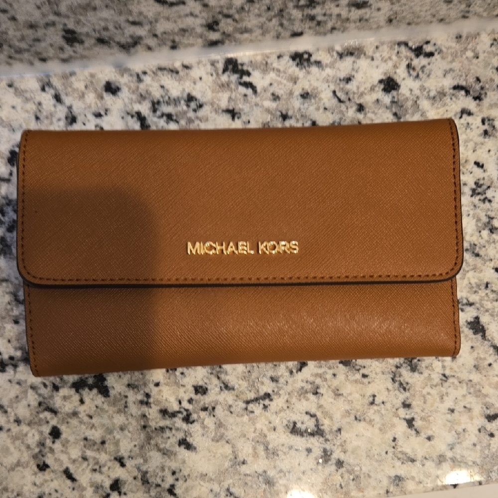 Michael Kors Tan Leather Wallet